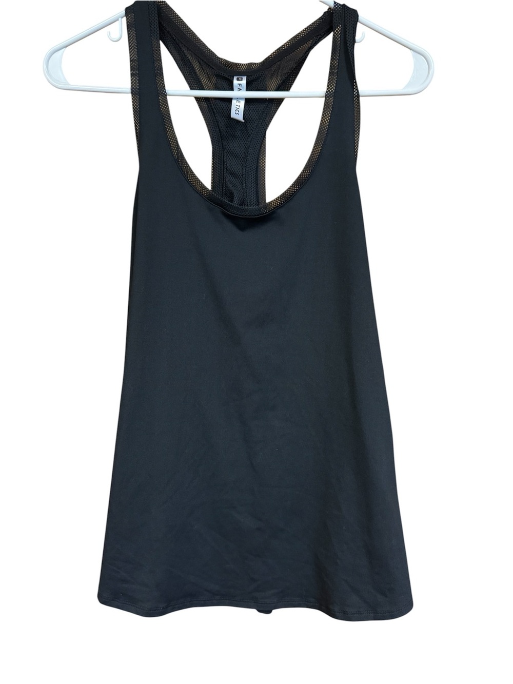 Fabletics Black Mesh Racerback Tank Top | Size Large | NWOT - Picture 2 of 5
